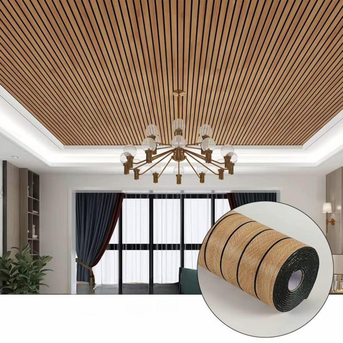 PLOOMI™ Wood Slat Wallpaper