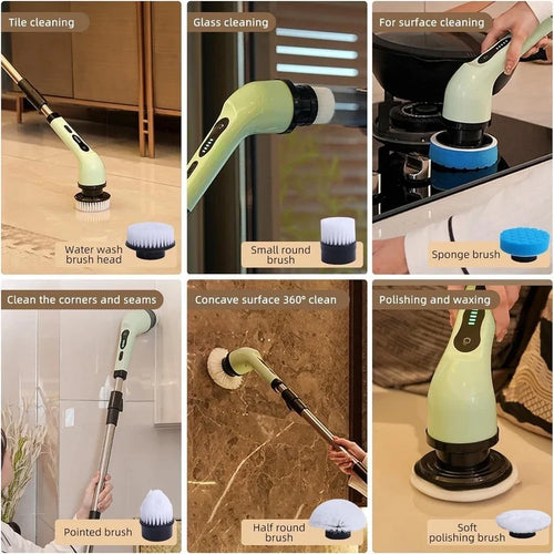 PLOOMI™ Electric Spin Scrubber — 7 FREE Cleaning Heads + Free Shipping