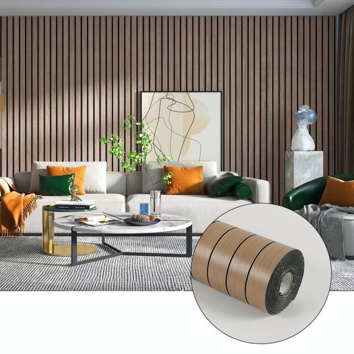 PLOOMI™ Wood Slat Wallpaper