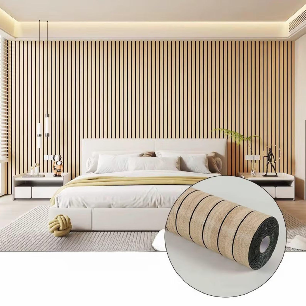 PLOOMI™ Wood Slat Wallpaper